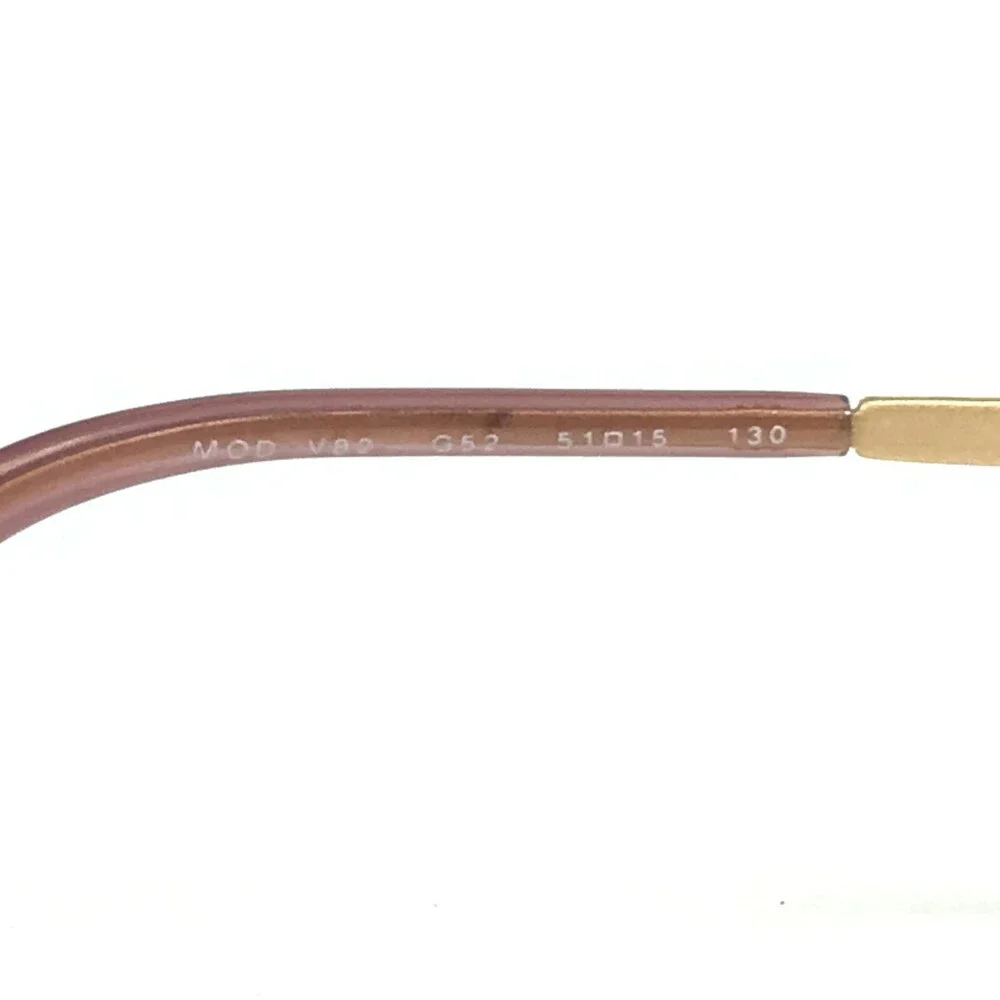 Versace MOD.V82 G52 Eyeglasses Frames Purple Gold Round Oval Full Rim 51-15-130